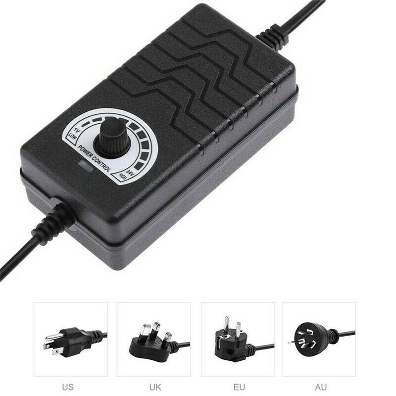 Adjustable Volt Power Supply Motor Speed Controller AC/DC Adapter 1-12V 2A