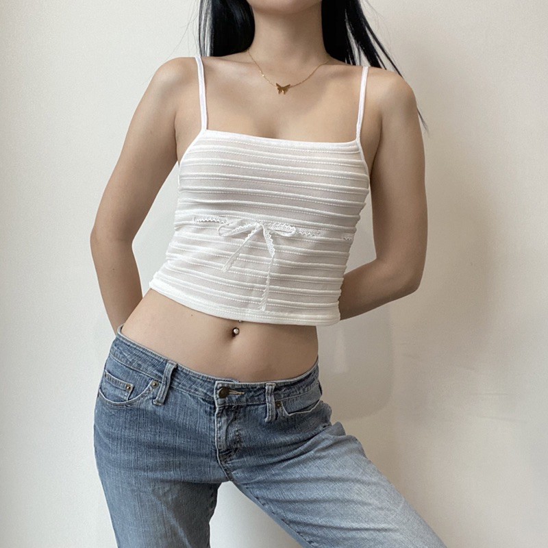 Áo dây angel/ áo cardigan sibling trắng/ đen