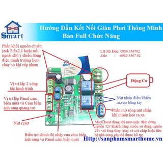 Bộ Mạch Giàn Phơi Thông Minh Phiên Bản Nâng Cấp V1.1