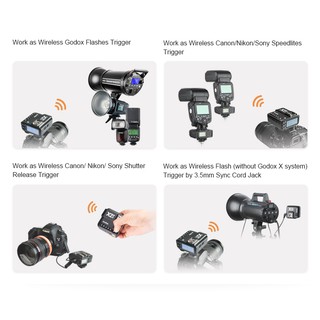 Godox X2T Trigger cho Sony, Canon, Nikon đánh đèn Flash Studio