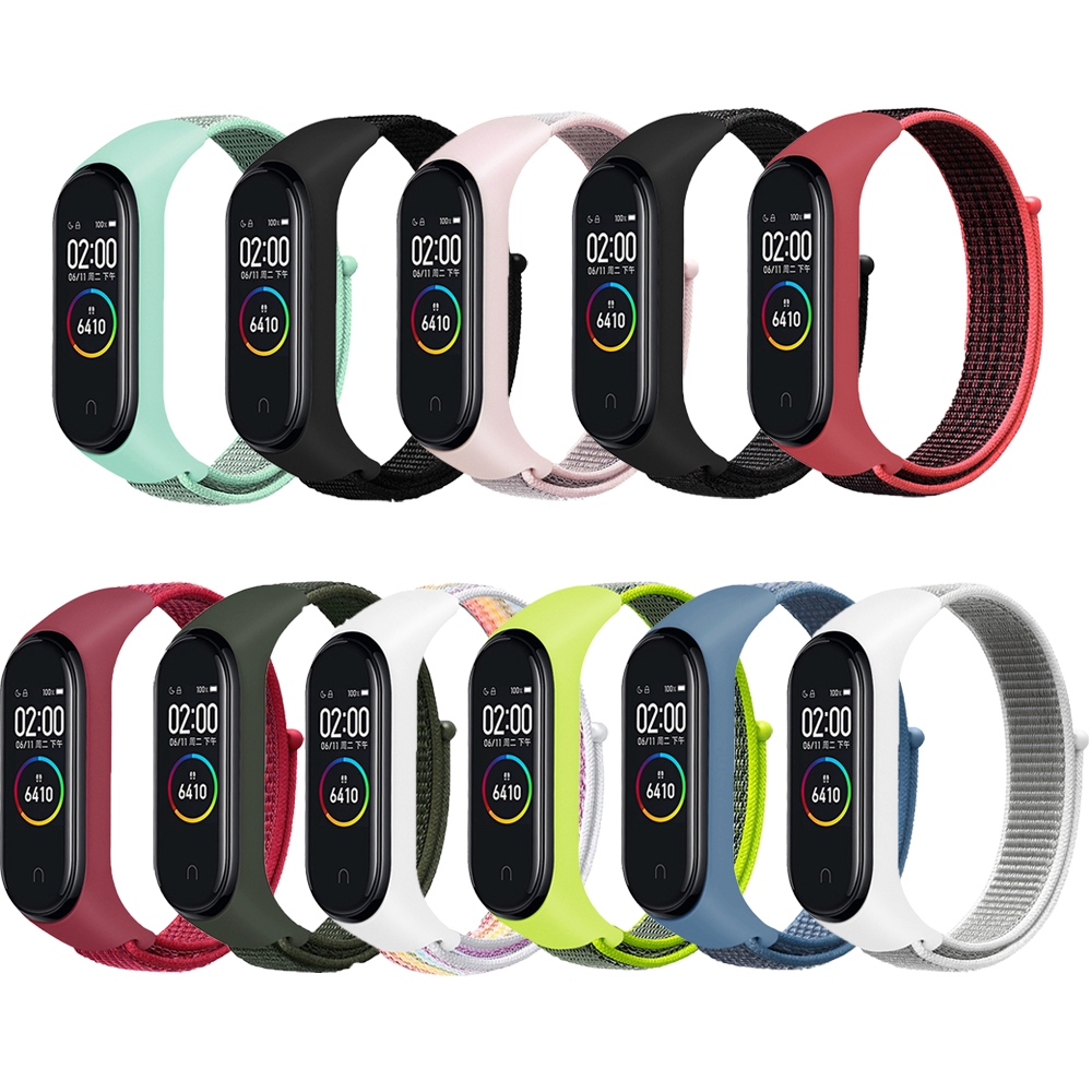 Dây Đeo Bằng Nylon Thay Thế Cho Đồng Hồ Thông Minh Suqi Xiaomi Mi Band 3 4