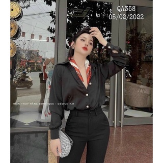 ÁO SƠ MI PHI BÓNG LỤA TAY DÀI HOT