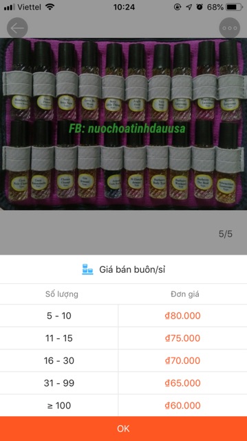 Nước hoa tinh dầu hàng Mỹ - chai sọc | BigBuy360 - bigbuy360.vn