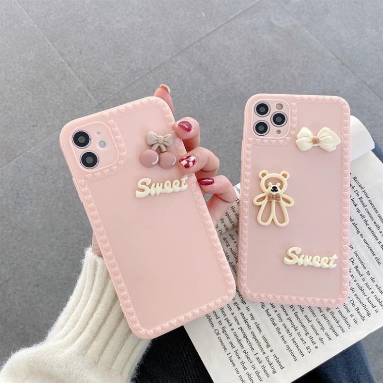 Ốp lưng Điện Thoại Hình cherry Hồng Cho iPhone 6/6plus/6s/6splus/7/7plus/8/8plus/x/xr/xs/11/12/13/pro/max/plus/promax/