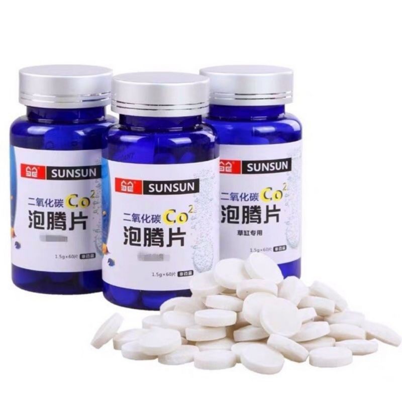 Co2 Dạng Viên Nén Cho Bể Thủy Sinh - Hãng SunSun Co2 Viên - GuppyXanh