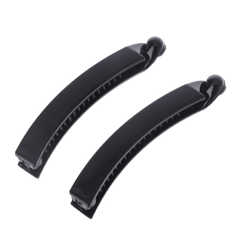 Set 2 Kẹp Tóc Quả Chuối Màu Đen 10cm