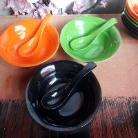 Combo 10 bộ bát phíp tròn kèm thìa