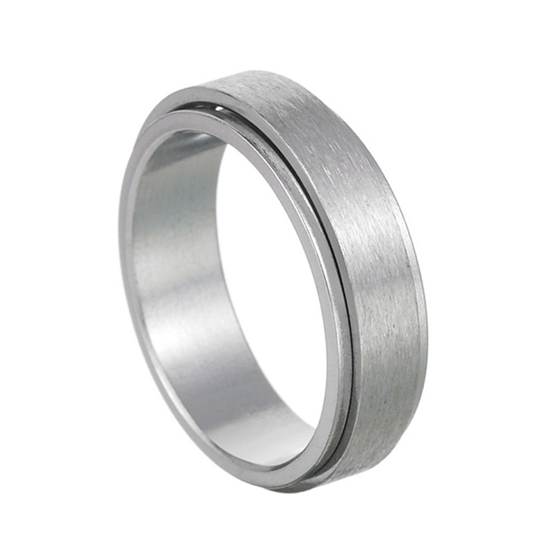 Nhẫn Xoay Bằng Thép Không Gỉ Cho Nam Và Nữ