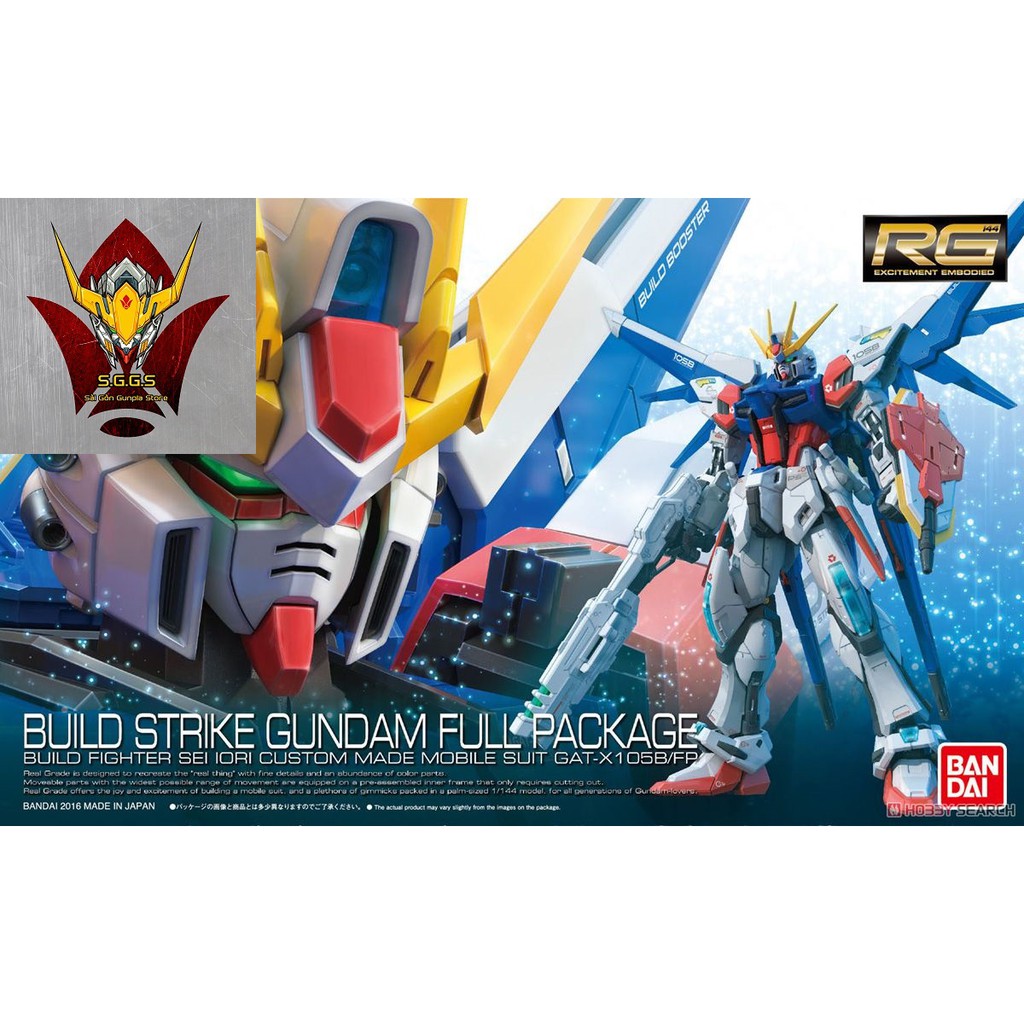 Gundam Bandai RG Build Strike Full Package Gundam Build Fighters Mô Hình Nhựa Đồ Chơi Lắp Ráp Anime Nhật Tỷ lệ 1/144