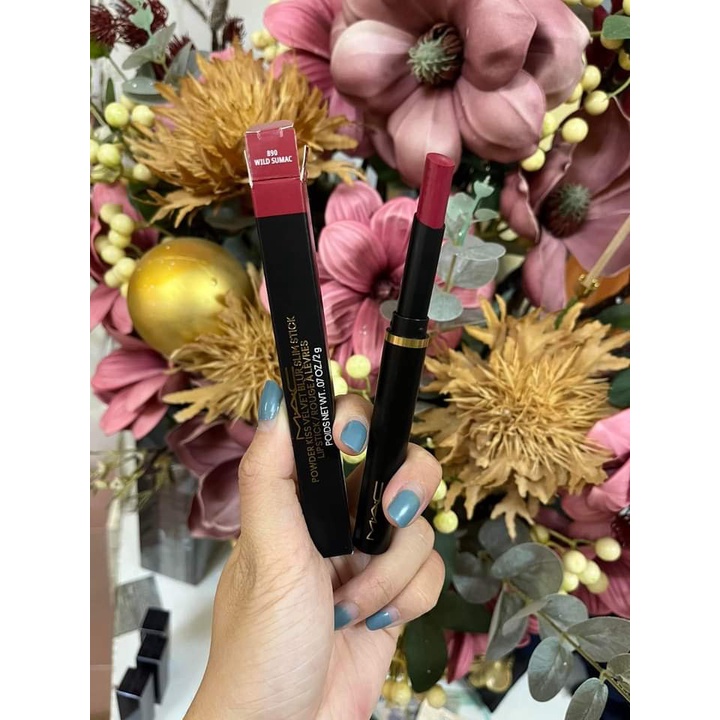 Son thỏi MAC powder kiss velvet blur slim stick