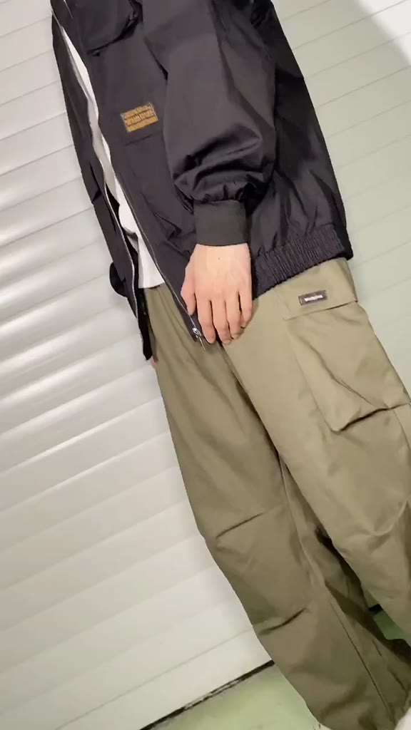 Loose Trend Hip Hop Big Pocket Workwear Unisex thời trang thoải mái giải trí 100 Suits thể thao rắn màu quần đơn giản | BigBuy360 - bigbuy360.vn