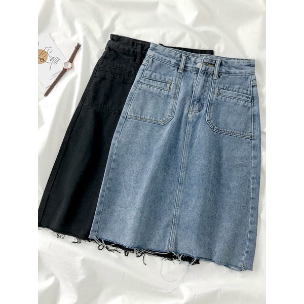 Chân váy jean