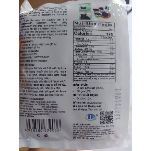 Bột sương sáo cao cấp Thuận Phát làm thạch đen 50g