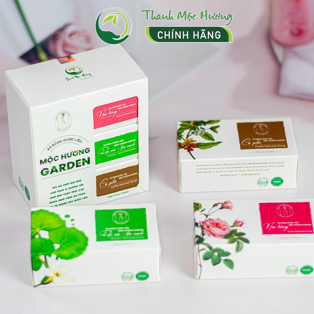 Xà bông thảo mộc dược liệu Thanh Mộc Hương tẩy da chết dưỡng ẩm da 92g