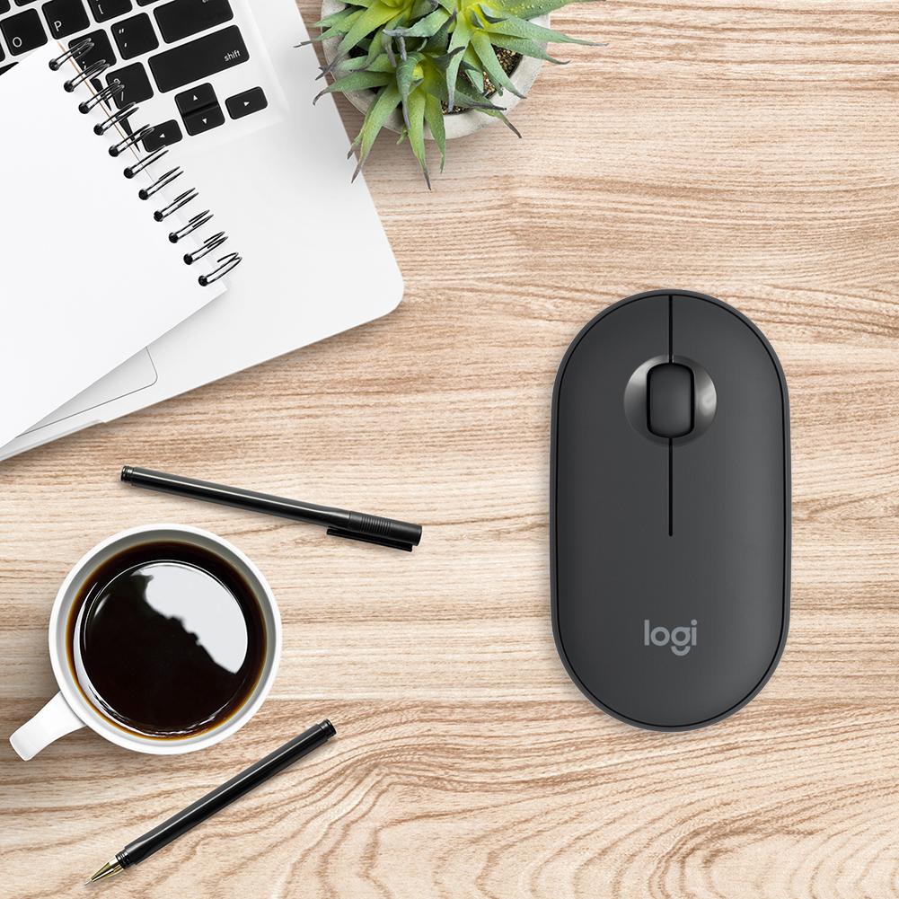 [rememberme]Logitech Pele Wireless Bluetooth Mouse 1000DPI 3 Buttons Thin Silent High Precision Opti