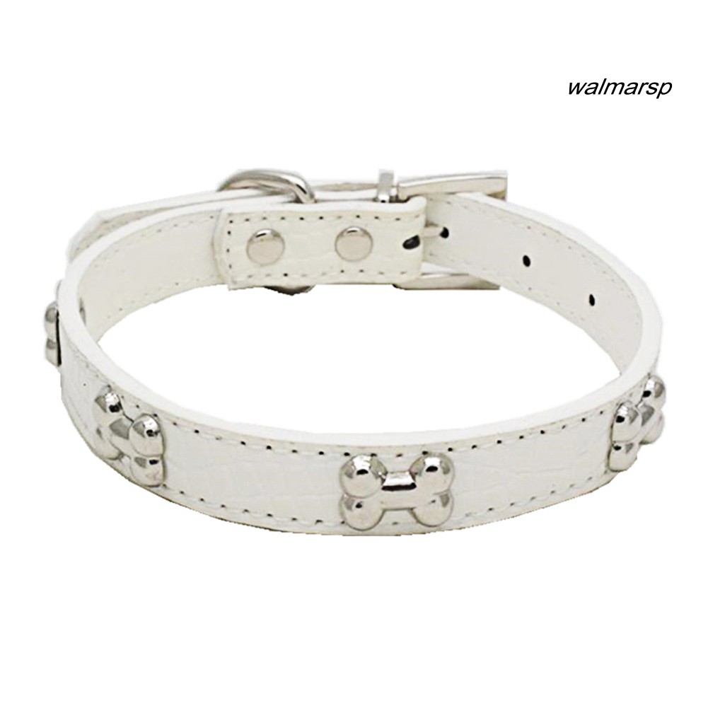 Vòng cổ giả da họa tiết xương đáng yêu dành cho thú cưng