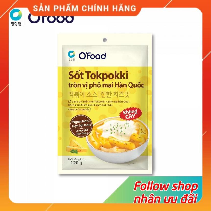 Sốt tokbokki / tokpokki Hàn Quốc O'Food 120g, vị truyền thống và phô mai cay