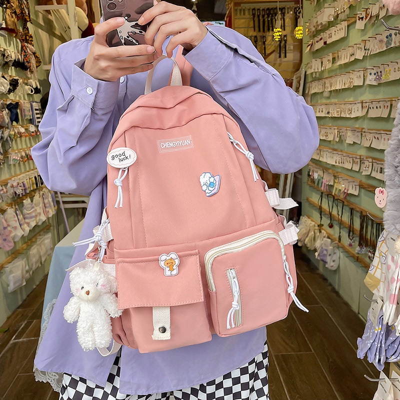 Ba Lô Học Sinh Thời Trang Hàn Cho Nữ