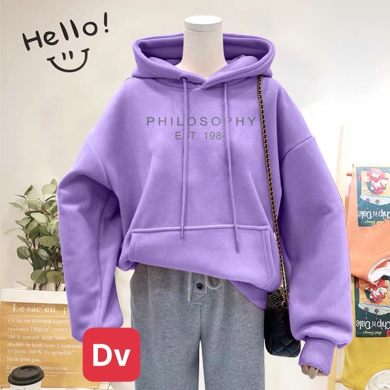 Áo Hoodie chữ PHILSOOPHY mũ 2 lớp siêu đẹp