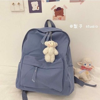 Balo basic, balo nữ thời trang . balo trơn dây kéo da