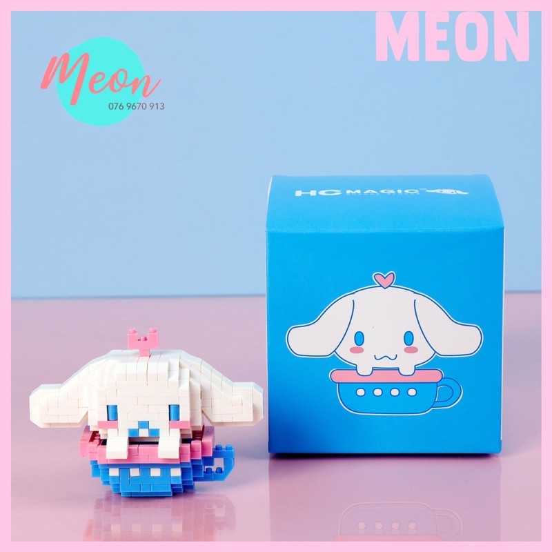 Xếp hình lego Chibi cute - Miniblock kitty, my melody, cinnamoroll, pompompurim chibi