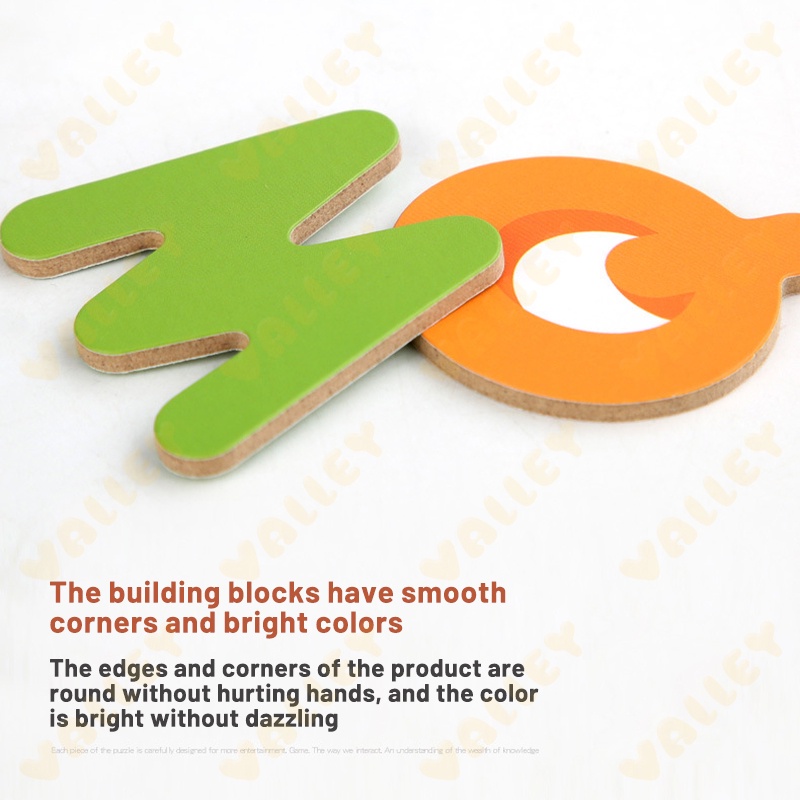 Set đồ chơi xếp hình ZHAN QI TOYS hình chữ cái tiếng anh bằng gỗ cho bé