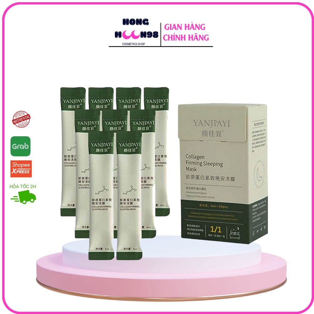 Hộp 20 gói Mặt Nạ Ngủ Dạng Thạch Collagen Nâng Cơ HONGMOON98 SHOP