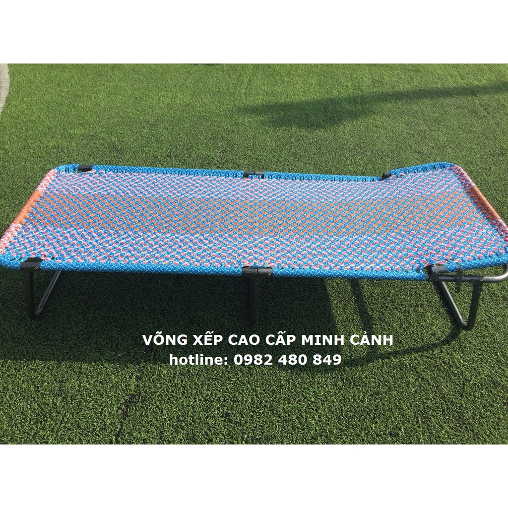 Giường xếp rộng 90cm 2 người nằm dây đài loan sơn tĩnh điện _Võng Xếp Thảo Điều