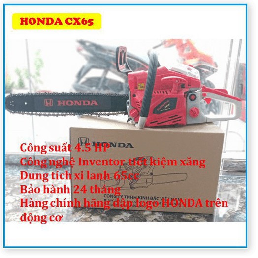 MÁY CƯA XÍCH CHẠY XĂNG HONDA CX65-LAM 5 TẤC, CƯA MÁY CẦM TAY