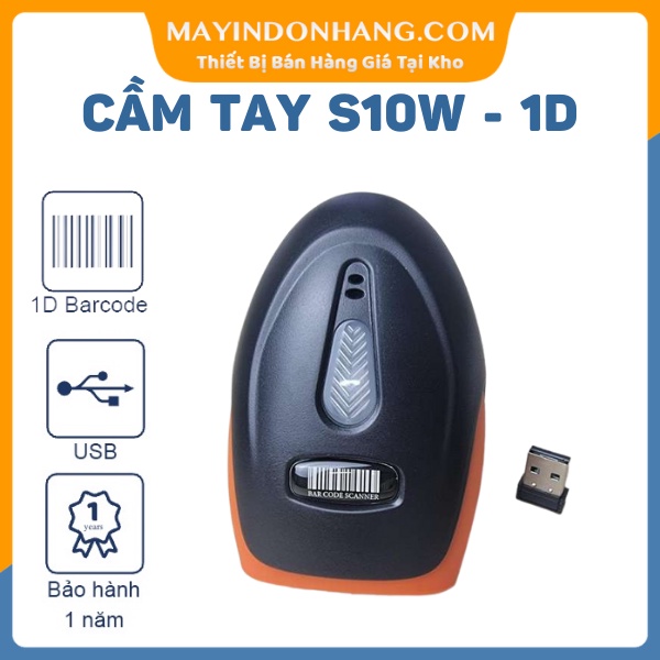 Máy quét mã vạch cầm tay CÓ DÂY WINSON WS-10 Và Máy quét mã vạch Không Dây Keycode S10W