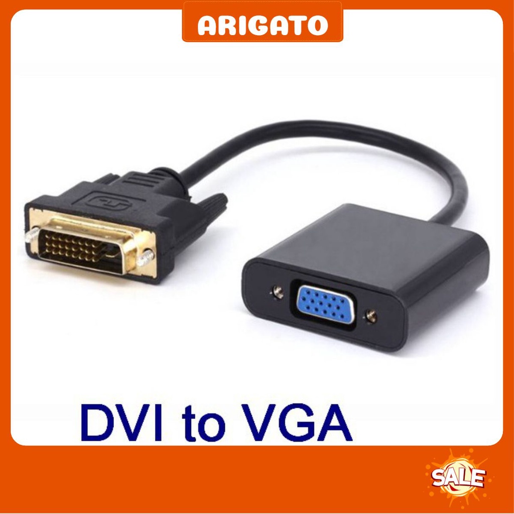 Cáp chuyển đổi DVI toVGA (24+1) Có IC - Dây DVI to DVI HDMI to DVI 1.5M giá rẻ ARIGATO