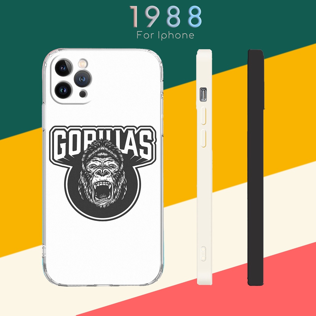 Ốp in hình gorillas king kong if Iphone 6 7 8 X XR XS SE 11 12 13 PLUS PRO PROMAX LRT220372