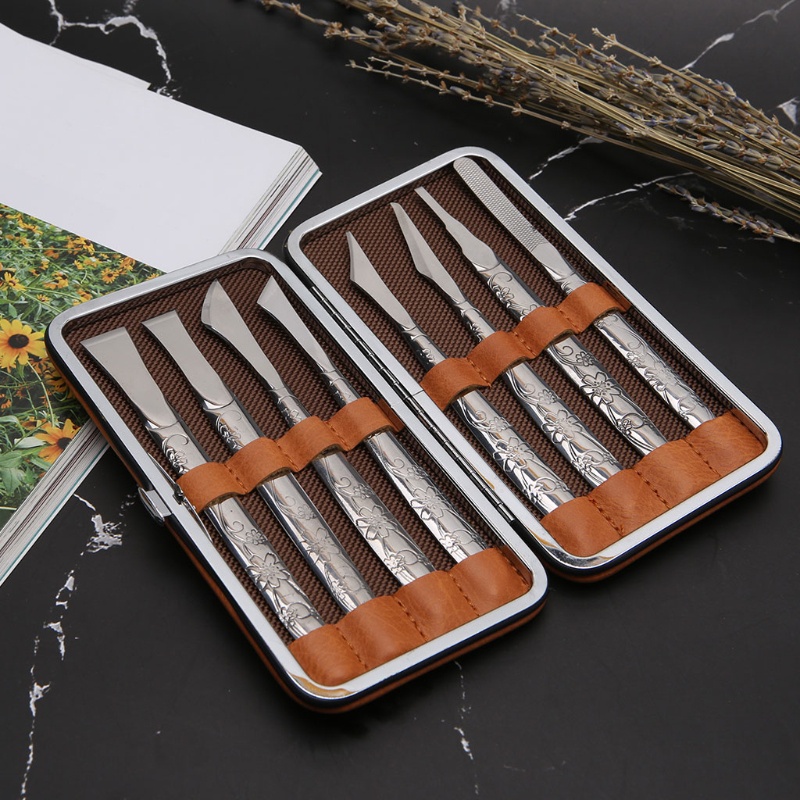 Set 8 Dụng Cụ Dũa Loại Bỏ Vết Chai Cứng Chăm Sóc Da Chân YOUYO