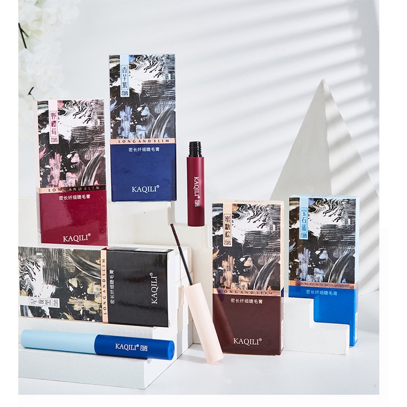 [Hàng mới về] Mascara màu sắc phong cách không thấm nước chống nhòe uốn cong làm dày lông mi