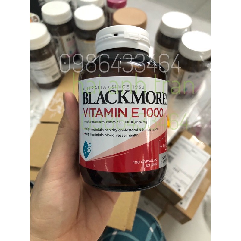 Viên uống Natural Vitamin E 1000IU Blackmores