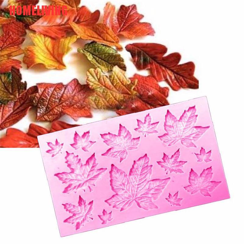 Khuôn Silicone Tạo Hình Lá Phong Làm Bánh Kẹo Tiện Dụng