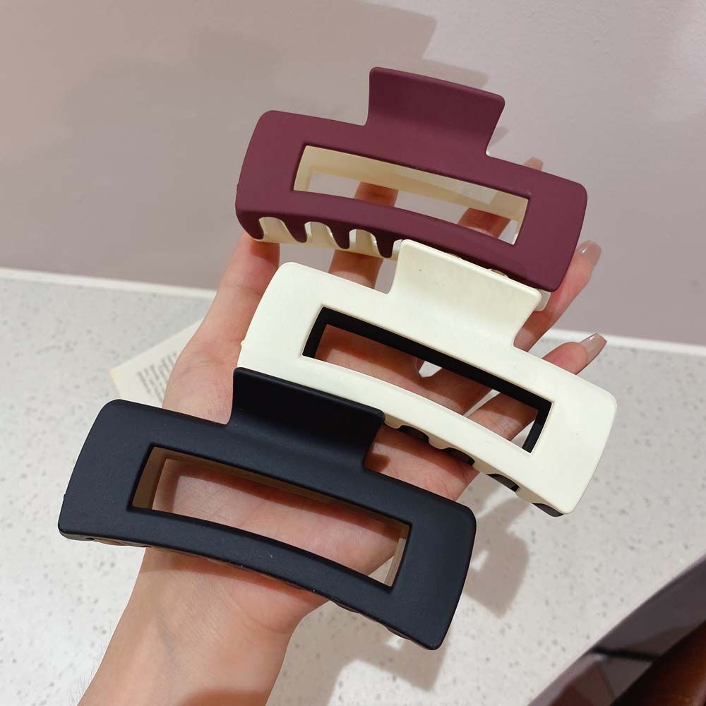 Kẹp tóc hình vuốt cá mập phong cách retro Hàn Quốc nhiều màu sắc cho nữ VANES1