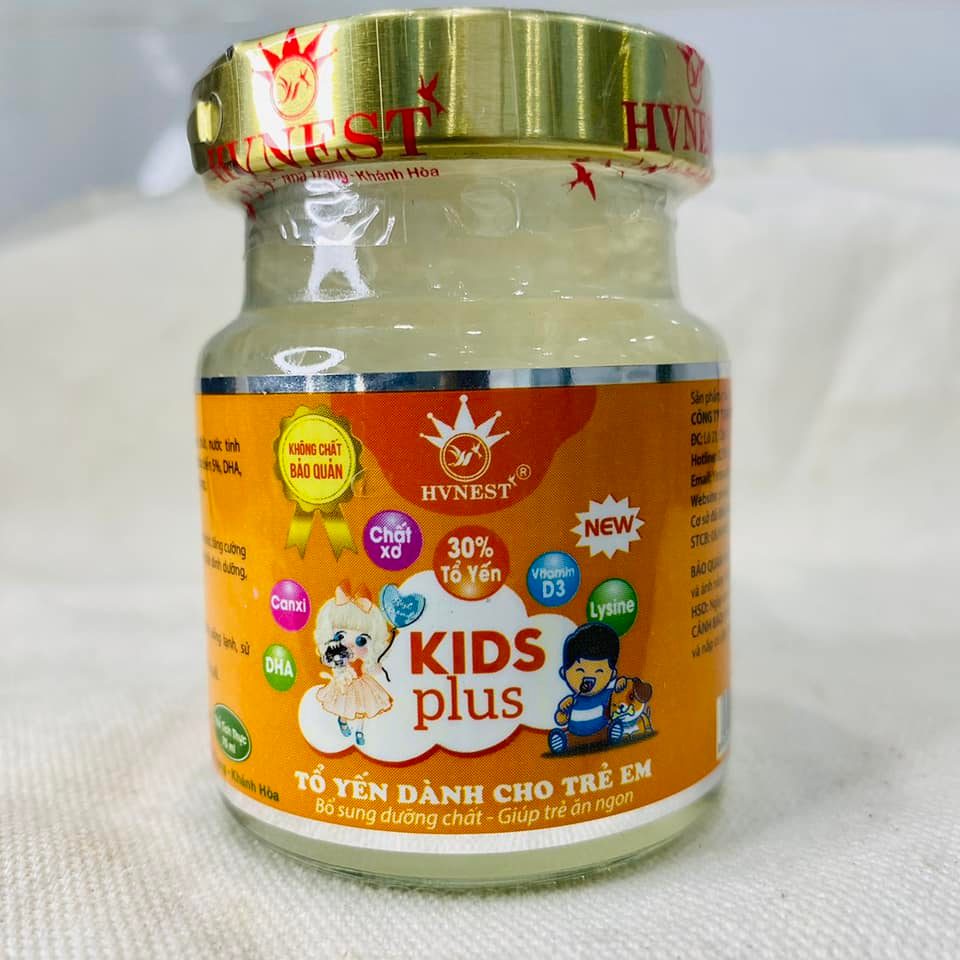Combo 10 Yến sào kids Plus Hoàng Việt cho bé ăn ngon khoẻ mạnh