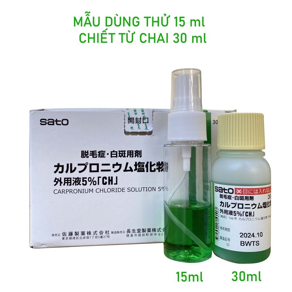 Tinh chất kích thích mọc tóc Sato 30ml Nhật Bản, chắc khỏe óng mượt, bồng bềnh tự nhiên