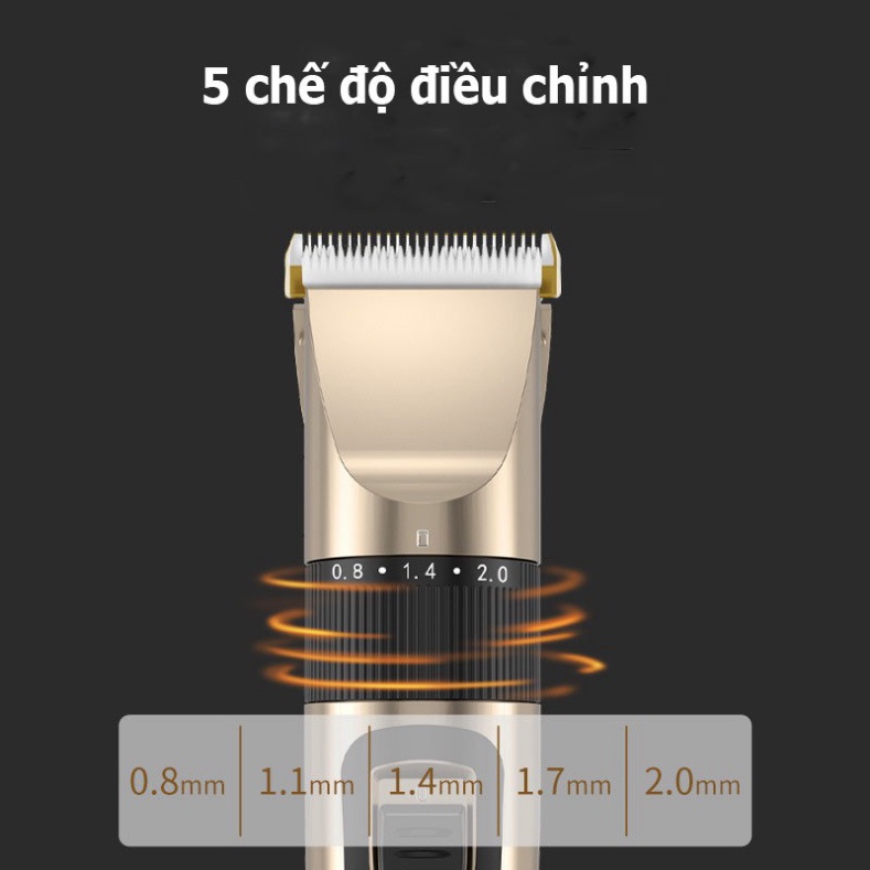 Tông Đơ Cắt Tóc DARLING 3 in 1 - Máy Cắt Tóc Cho Bé Và Người Lớn Chuyên Nghiệp Có Kèm Đầu Cắt Lông Mũi, Cạo Râu, Sạc USB