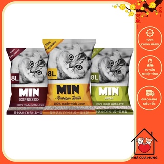 Cát vệ sinh cho mèo - cát MIN 8L siêu vón - Nhacumung