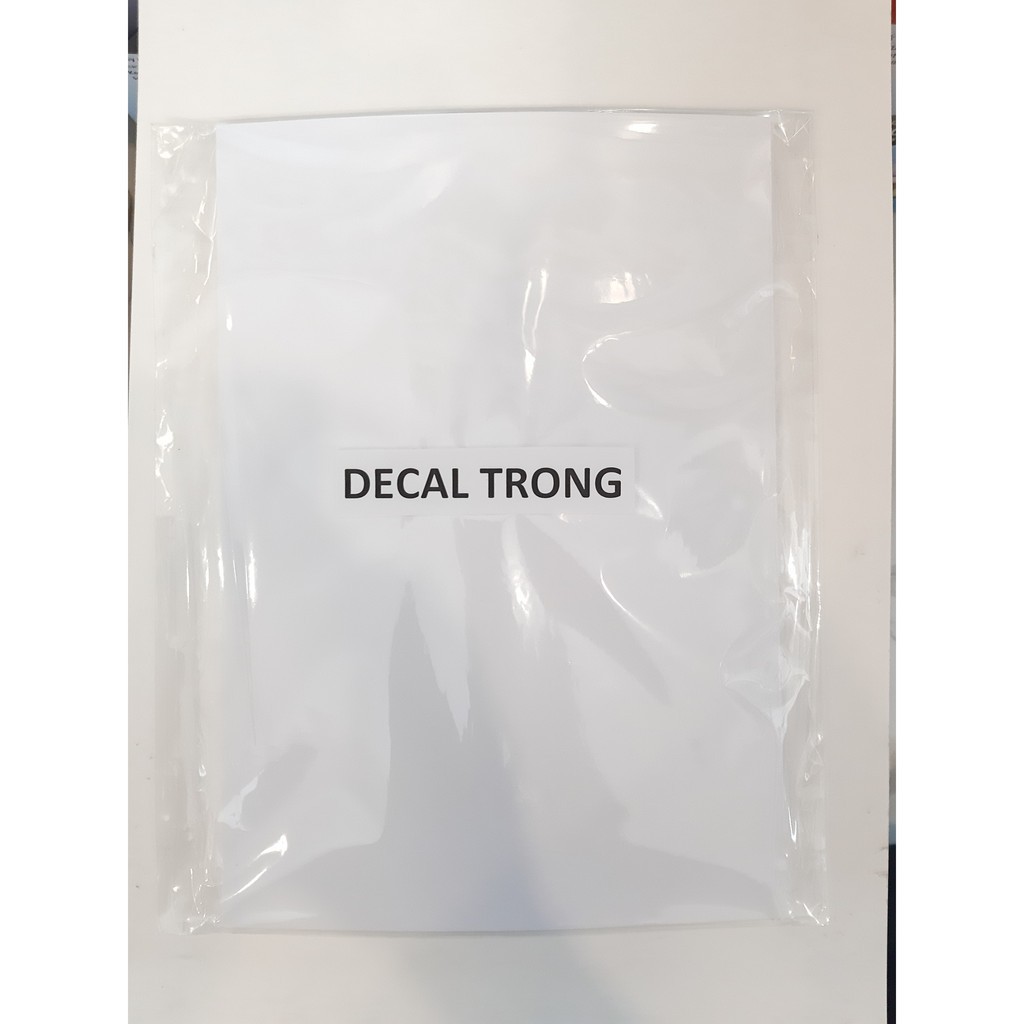 Decal nhựa trong, khổ A4, 1 Xấp 50 tờ