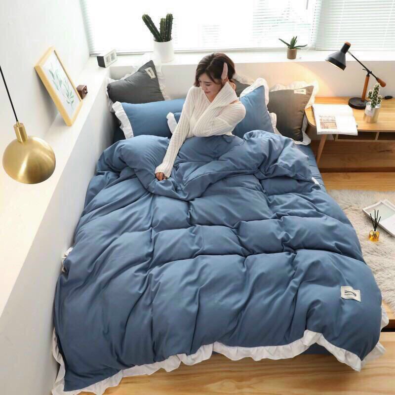 Bộ Chăn,Ga,Gối Cotton nhiều màu Emmibedding store