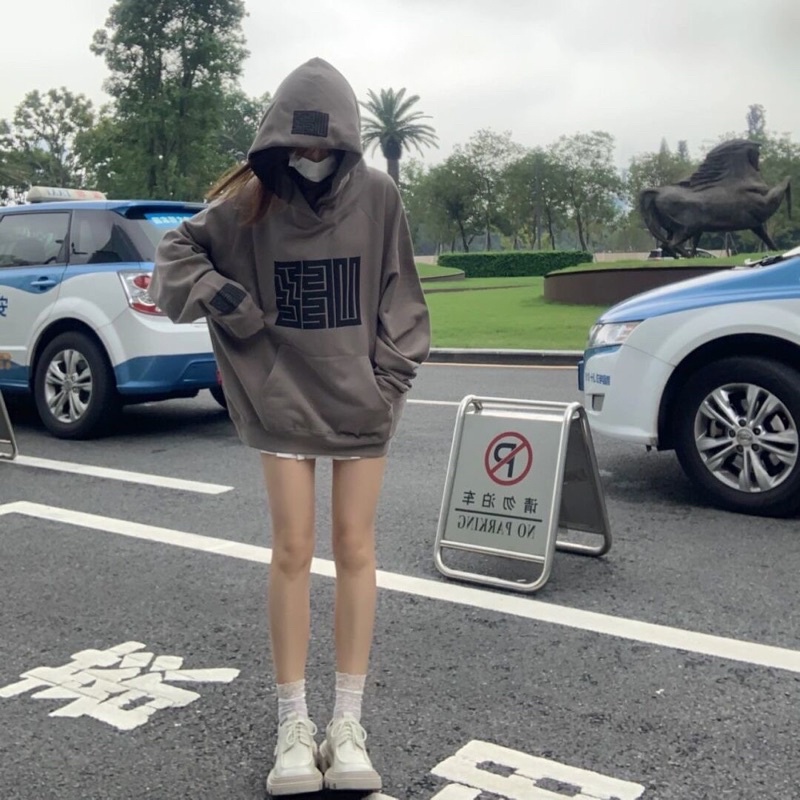 Hoodie Mê Cung Cao Cấp,Áo Khoác Nỉ Họa Tiết Ngực Phong Cách Hàn Quốc
