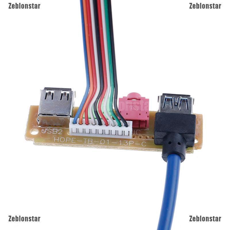Cáp Chuyển Đổi Âm Thanh 2 Cổng USB 2.0 + 3.0 Chuyên Dụng Cho Máy Tính