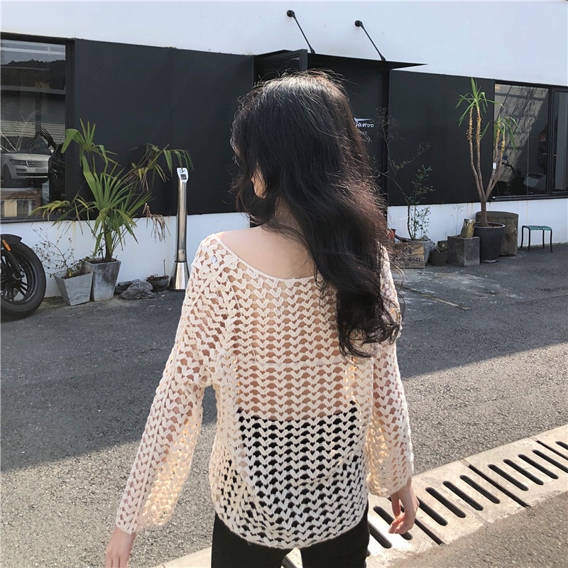 Set bikini 2 chi tiết áo lưới tim và quần