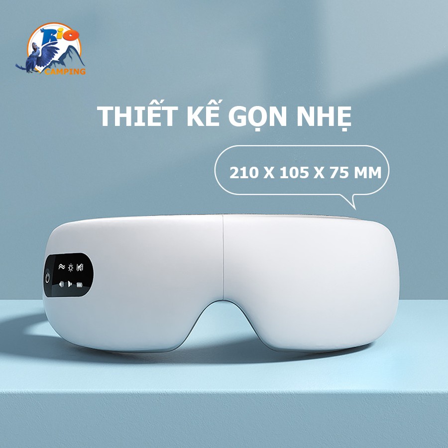 Máy massage Shusen S10 smart Eye rung nhiệt đánh tan mệt mỏi kết nối nhạc bluetooth 4.1 sống động