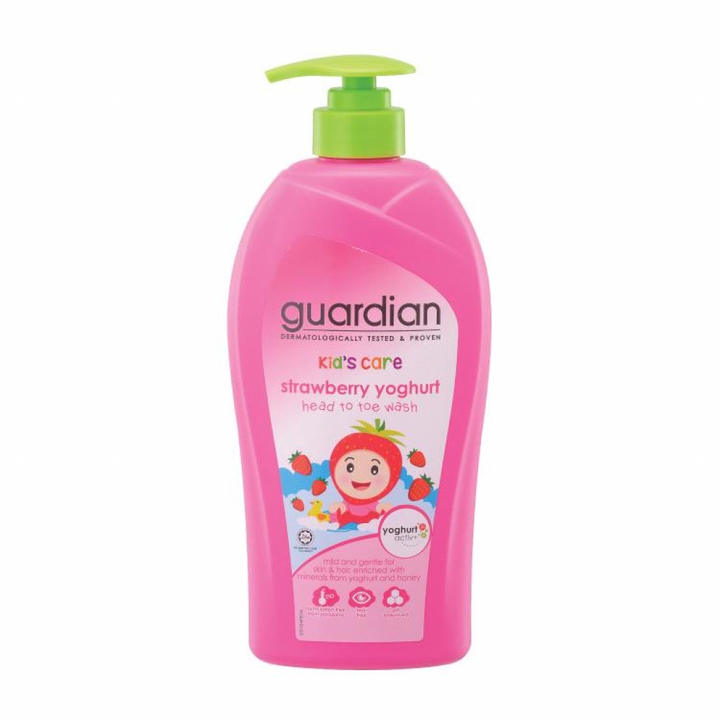 Sữa tắm gội cho bé hương dâu Guardian Strawberry Yoghurt 750ml