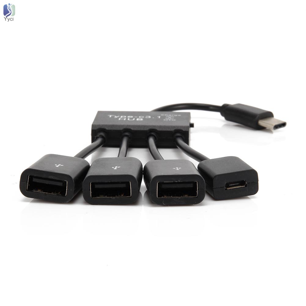 Cáp dữ liệu OTG 4 trong 1 chuyển đổi Type C sang USB 2.0 cho bàn phím chuột