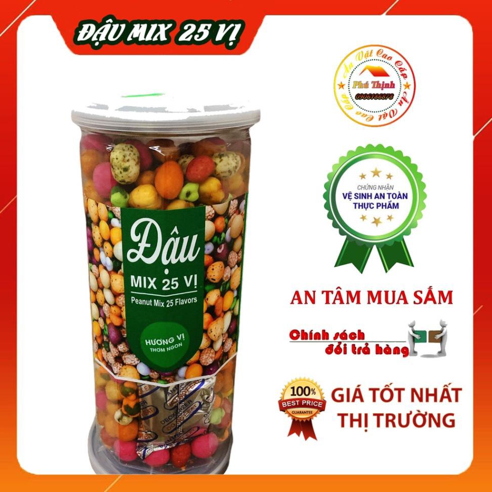 Đậu mix 25 vị_ hũ 500gr ăn vặt ngon rẻ